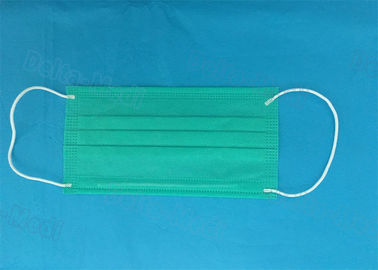 Grüne sterile medizinische Wegwerfgesichtsmaske nicht gesponnenes Eco freundliches 17.5x9.5cm