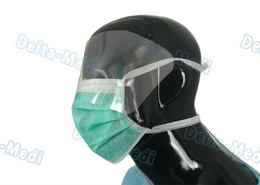 Nicht gesponnene Bindung auf schützende Wegwerfmund-Masken-flüssigem beständigem mit Augen-Schild