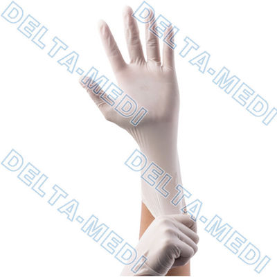L Größen-Finger maserte Latex-Untersuchungshandschuhe für Labor