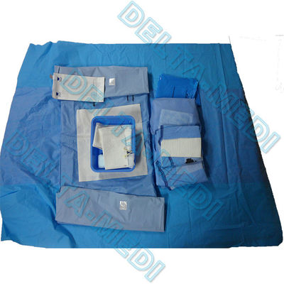 Saugfähiger verstärkter steriler chirurgischer Lieferungssatz SP/SMS/SMMS/SMMMS/Lieferung drapieren mit Auffangbehälter