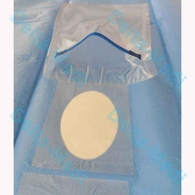 Chirurgisches Fensterungs-Augen-Blatt drapieren mit integriertem flüssigem Auffangbehälter