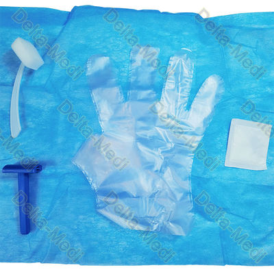 steriler Haut-Vorbereitungs-Satz mit Messer-Tuch-Handschuhen Gauze Disinfectant Brush