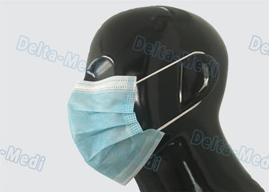 3 Falte nicht gesponnene gesichtsmaske-blaue Farbe Earloop Wegwerffür Doktor/Patienten