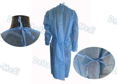 Langärmlige schützende Wegwerfkleider, bequeme staubdichte medizinischer Patienten-Isolierungs-Kleider
