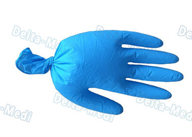 Harmlose medizinische Wegwerfhandschuhe, blaue Farbvinylprüfungs-Handschuhe mit gutem Gefühl