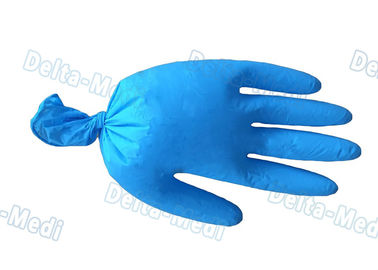Medizinisches Pulver-freie Vinylhandschuhe, blaue Wegwerfvinylhandschuh-Verschleißfestigkeit