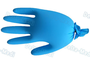 Medizinisches Pulver-freie Vinylhandschuhe, blaue Wegwerfvinylhandschuh-Verschleißfestigkeit