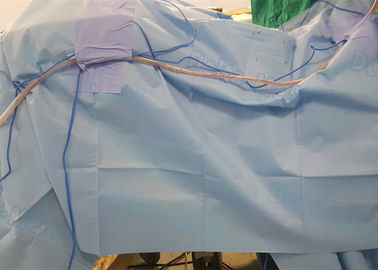 Dorn-Chirurgie-Wegwerfchirurgisches drapiert mit flüssigem Sammlungs-Beutel und Insice-Film