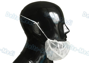 Sondern Sie/Doppelt-elastische chirurgische Wegwerfkappen, nicht gesponnene weiße chirurgische Bart-Maske aus