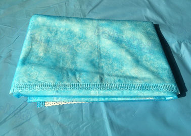 Ultraschallnaht-Wegwerfbettlaken-blaue Farbe mit guter Haut-Affinität, Wasserbeweis, Prüfungsverwendung
