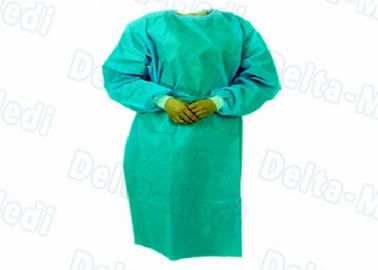Grüne Farbfeuerfestes nichtgewebtes Isolierungs-Wegwerfkleid, Laborprüfungs-Kleid
