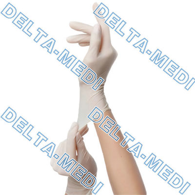 Sterile pulverisierte Latex-chirurgische medizinische Handschuhe für Operations-Raum