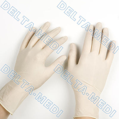L Größen-Finger maserte Latex-Untersuchungshandschuhe für Labor