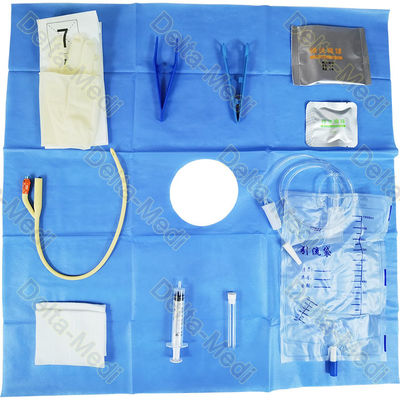 Sterile medizinische Wegwerfblasenkatheter-Ausrüstungen Catheterication Kit With Latex Foley