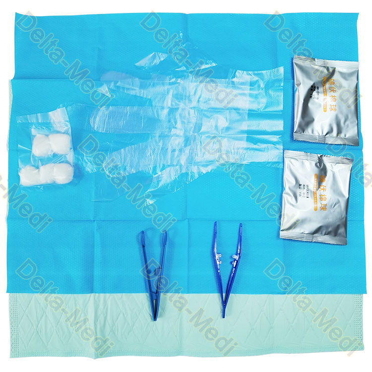 Steriles Perineal Sorgfalt-Kit With Underpad Cotton Ball-Handschuh-Wegwerfdienstprogramm drapieren